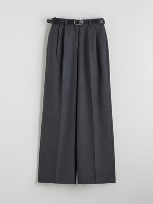 Lc Waikiki Yeni Sezon Beli Kemerli Loose Fit Kadın Pileli Pantolon