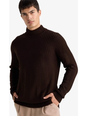 DeFacto Standart Fit Balıkçı Yaka Triko Kazak F4623AX25WN