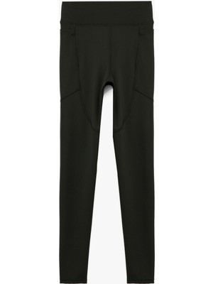 Koton Yüksek Bel Cep Detaylı Slim Fit Spor Tayt