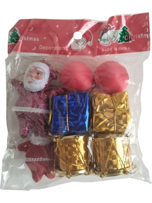Dodomar Yılbaşı Süs Karma 8li Noel Babalı