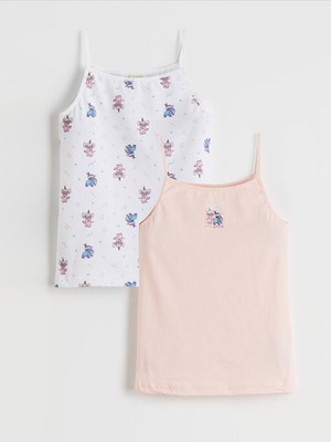 Lc Waikiki Yeni Sezon Stitch ve Angel Baskılı Kız Çocuk Atlet 2'li
