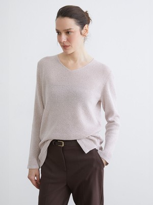 Lc Waikiki Yeni Sezon V Yaka Kadın Triko Kazak