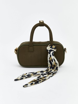 Lc Waikiki Yeni Sezon Fular Detaylı Süet Görünümlü Kadın Omuz Çantası