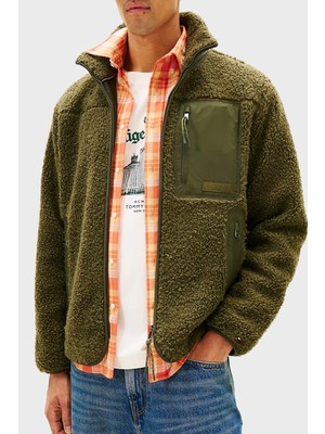 Tommy Hilfiger Regular Fit Dik Yaka Polar Femuarlı Ceket Erkek Ceket MW0MW40420 Mt1