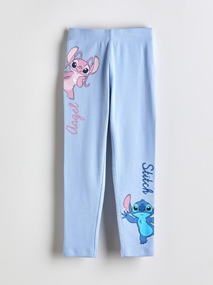 Lc Waikiki Yeni Sezon Lilo ve Stitch Baskılı Kız Çocuk Tayt