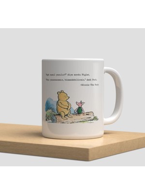 Beyaz Kupa Bardak A231 - Aşk Hediye Doğumgünü Yılbaşı Sevgi Çiçek Daisy