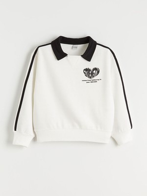 Lc Waikiki Yeni Sezon Polo Yaka Kız Çocuk Sweatshirt