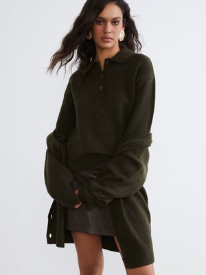 Lc Waikiki Yeni Sezon Polo Yaka Kadın Triko Kazak