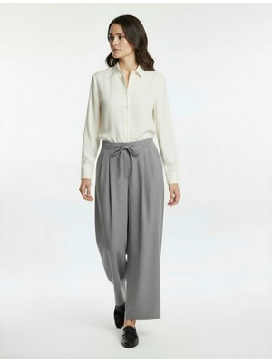 Koton Beli Bağlamalı Cepli Geniş Paça Kumaş Baggy Pantolon