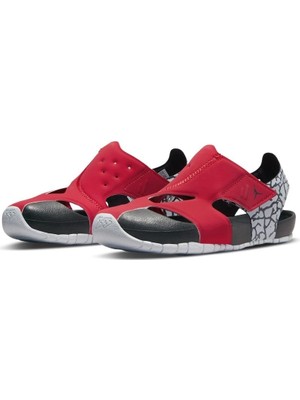 Nike Jordan Flare (Ps) Unisex Kırmızı Çocuk Sandalet - Cırtlı ve Rahat Tasarım - CI7850-610