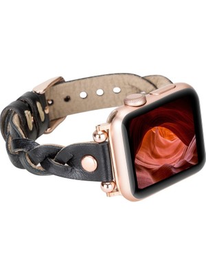 AbbasShop Apple Watch Uyumlu Deri Kordon Wanda 38-40-41MM Rt Rst1