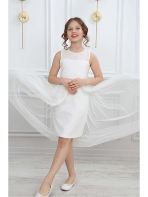 Asortix Kız Çocuk Abiye Mezuniyet Balo Kına Düğün Gece Elbisesi