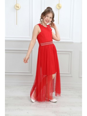 Asortix Kız Çocuk Abiye Mezuniyet Balo Kına Düğün Gece Elbisesi