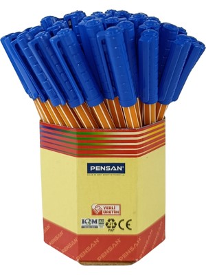 Pensan Tükenmez Kalem Office Pen Mavi 1010 60'lı (1mm)