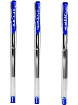 Uni-Ball Uniball Sıgno Fine ( 0.7 ) Jel Kalem Mavi ( Üç Adet )