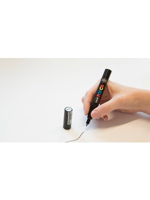 Uni-Ball Posca Pc-1m Boya Sanatı Markör Kalemi Siyah ( 1 Adet)