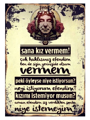 Ahşap Mdf Poster (27X18CM)