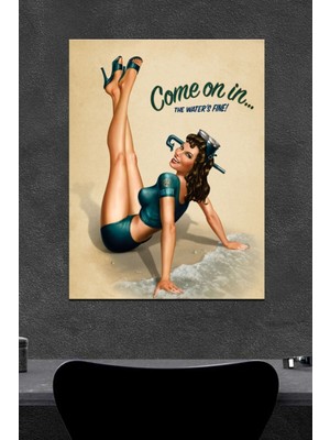 Come On In Ahşap Poster (27X18)