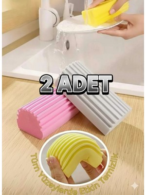 Embays ( 2 Adet ) Çok Amaçlı Nemli Sünger, Pva Temizlik Süngeri, Toz Alma Süngeri, Silgi Sünger