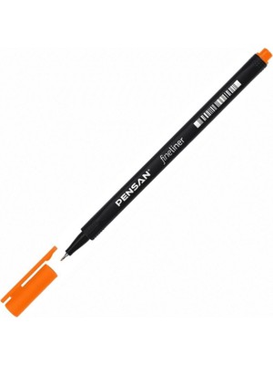 Pensan Fineliner Keçeli Kalem 0.4 mm Açık Turuncu (10 Adet)