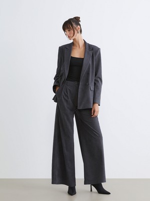 Lc Waikiki Yeni Sezon Geniş Paça Kadın Kadife Pantolon