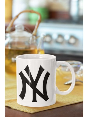 New York Yankees Baskılı Porselen Kupa Bardak