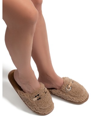 Twigy Siya Kadın Ev Terliği Bej 37/41