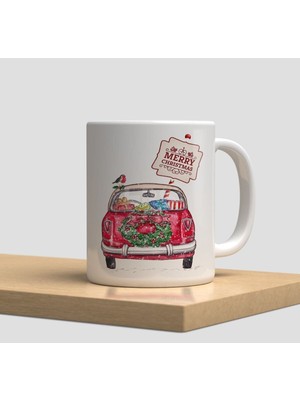 Beyaz Kupa Bardak yeni Yıl Yılbaşı