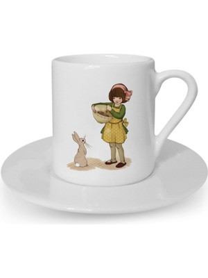 Türk Kahvesi Fincanı Vintage Dostluk Arkadaşlık Kardeşlik