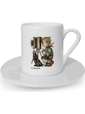 Türk Kahvesi Fincanı Vintage Fotoğrafçı Dostluk Arkadaşlık Kardeşlik