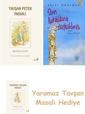 Everest Yayınları Beatrix Potter  1 - Tavşan Peter Masalı + Sivri Kulaklıların Başkaldırısı + Yaramaz Tavşan Masalı