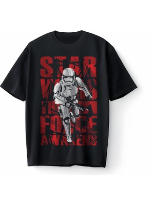 Bumeta Yıldız Savaşları Clone Wars Darth Vader Oversize Unisex Tişört T-Shirt