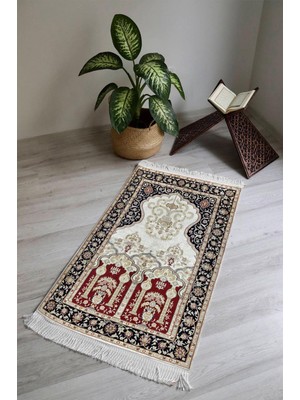 Dolce Mariee Dijital Baskı Kaymaz Tabanlı Yıkanabilir Püsküllü Seccade SCD0006