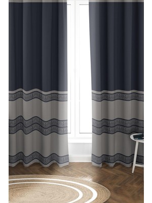 Dolce Mariee Parlak Saten Mikro Kumaş Çift Kanat Fon Perde Takımı PRD0005