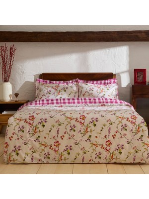 Karaca Home Berry Hills Çift Kişilik Nevresim Takımı Mürdüm