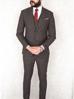 Jan Carlucci Slimfit Yelekli Drop 6 Takım