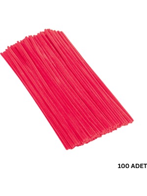 Roco Paper Co. Şönil Tel, El Işi, Dıy, Hobi ve Çiçek Yapım Teli, Fuşya, 100 Adet, 6 mm - 30 cm