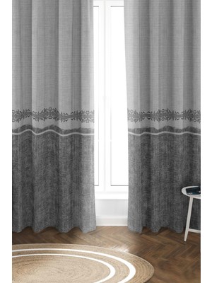 Dolce Mariee Parlak Saten Mikro Kumaş Çift Kanat Fon Perde Takımı PRD0015