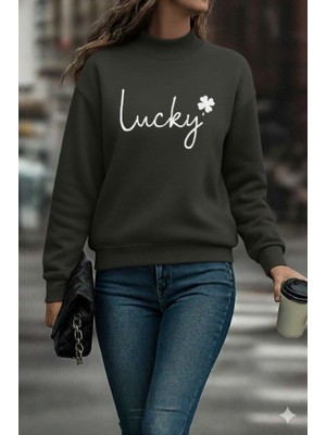 Mareandpanda Kadın Uzun Kollu Bisiklet Yaka Viskon Iki Iplik Bluz