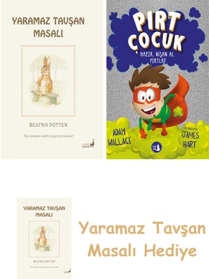 Everest Yayınları Beatrix Potter  9 - Yaramaz Tavşan Masalı + Pırt Çocuk 2  - Hazır, Nişan Al Fırlat + Yaramaz Tavşan Masalı