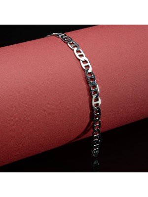 Silvalli 180 Mikron Rodyum Barlı Gümüş Bileklik