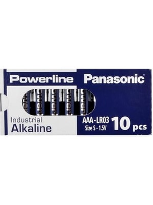 Panasonic - Powerline - LR03AD/10BB - 1.5 V - Aaa - Alkaline Pil - 10LU Kutu