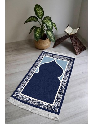 Dolce Mariee Dijital Baskı Kaymaz Tabanlı Yıkanabilir Püsküllü Seccade SCD0001