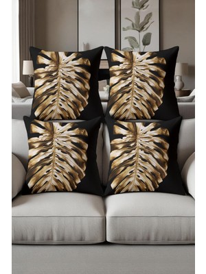 Dolce Mariee Dijital Baskılı Yumuşak Dokulu 4’lü Kırlent Kılıfı Takımı (43X43 Cm) KRL0006