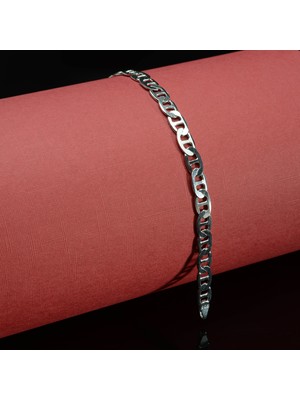 Silvalli 150 Mikron Rodyum Barlı Gümüş Bileklik