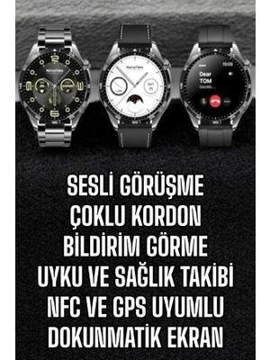 Akıllı Saat Titreşimli Pusula Nabız ve Tansiyon Ölçer Nfc Uyumlu