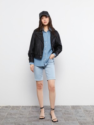 Lc Waikiki Yeni Sezon Standart Fit Düz Cep Detaylı Kadın Rodeo Jean Şort