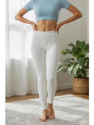 Morro Esnek Viskon Tayt | Yüksek Bel, Rahat ve Şık Kadın Günlük Tayt