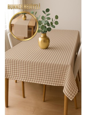 Dolce Mariee Şık Dokulu Leke Tutmaz Masa Örtüsü MSRT015