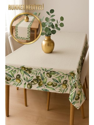 Dolce Mariee Şık Dokulu Leke Tutmaz Masa Örtüsü MSRT010